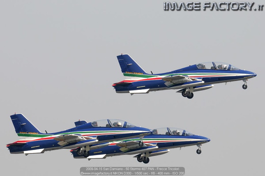 2009-04-15 San Damiano - 50 Stormo 407 PAN - Frecce Tricolori